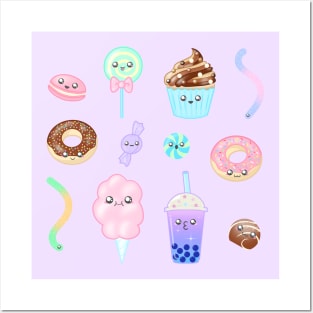 Kawaii Sweets Posters and Art